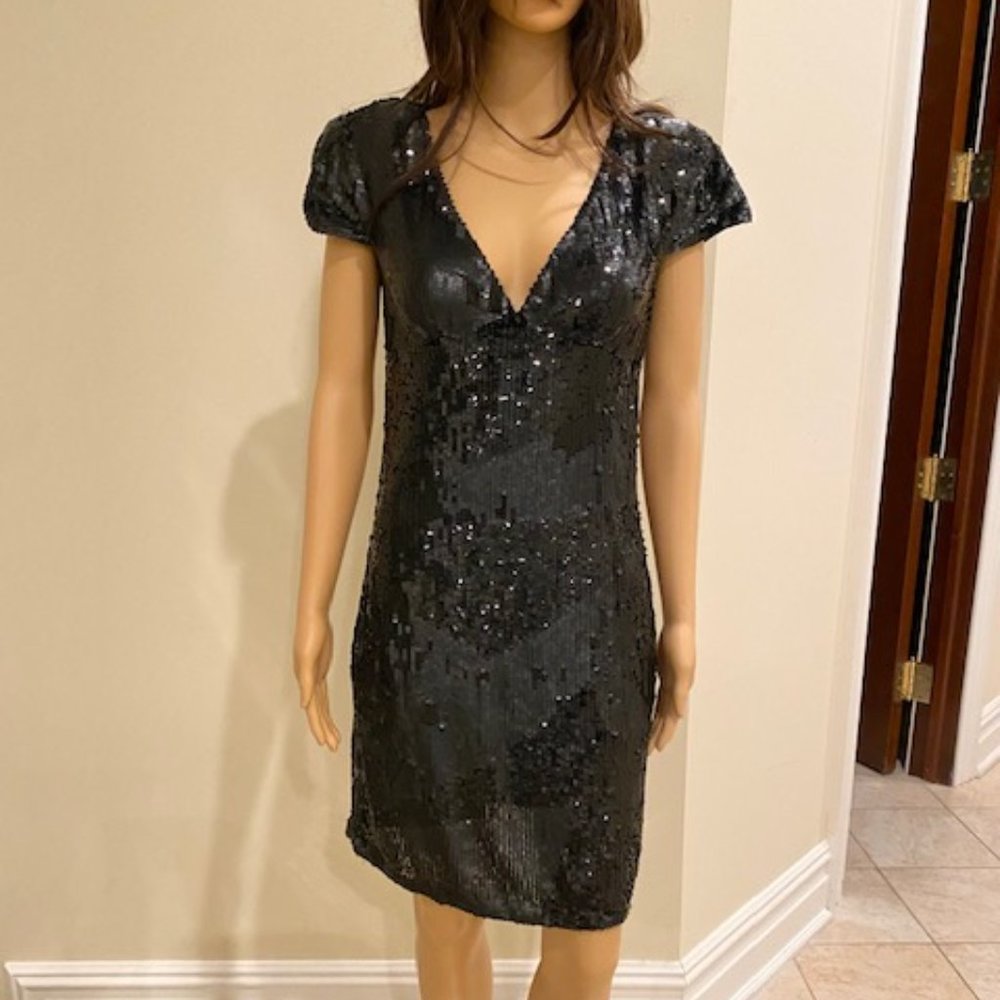Black Sequined Dress